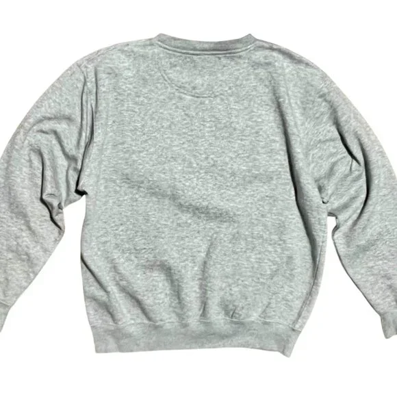 Cornell University Blue 84 Gray & Red Embroidered Crew Neck Sweatshirt, Men's M - Picture 4 of 4